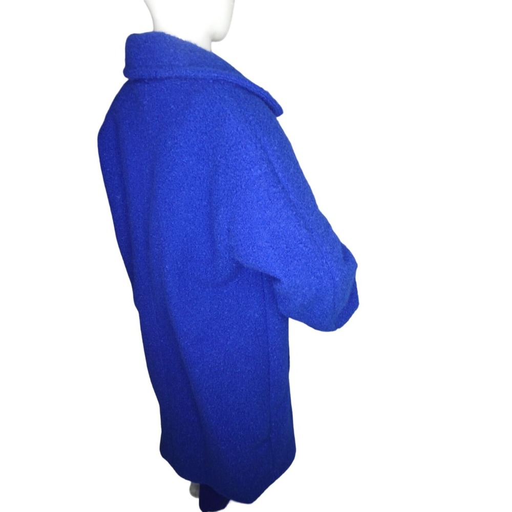 BCBGenerations Women's Boucle Longline Royal Blue Coat XL - Picture 6 of 7